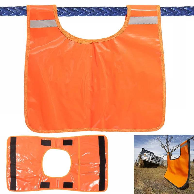 Buy 85*48cm Orange Winch Dampener Cable Cushion Safety