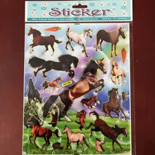 Галоп настенные Стикеры с лошадью для детей, Обучающие декоративные наклейки