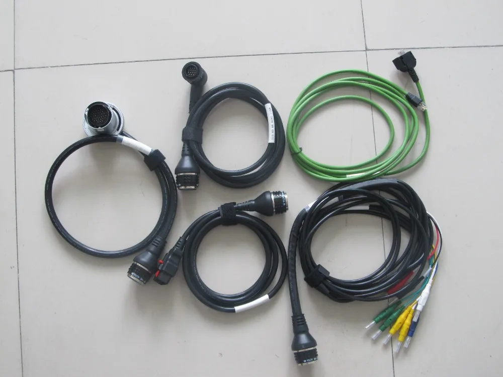 Prix pour Top Qualité MB Étoile C4 SD Connect Câble ensemble complet OBD II Câble 5 pcs Prix pour Top Qualité MB Étoile C4 SD Connect Câble ensemble complet OBD II Câble 5 pcs