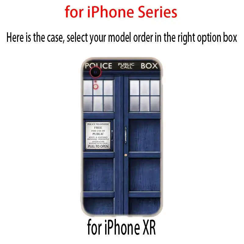 Чехол для телефона s силиконовый мягкий чехол для iPhone 11 Pro X XS Max XR 6 6S 7 8 Plus 5 4S SE цветочный ТАРДИС с изображением ТАРДИСа из сериала «Доктор Кто» чехол