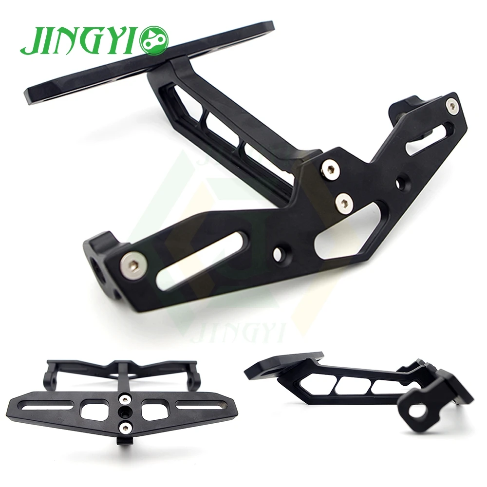 

For burgman 400 yamaha mt10 support de plaque moto universel Universial Motorcycle license plate holder Registration Plate Frame