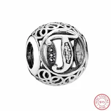 Красивые серебряные бусины 925 года в винтажном стиле, прозрачные CZ DIY Fit PANDORA Подвески для женщин, ювелирные изделия, LE015-T