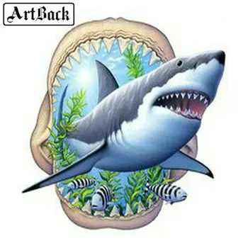 

Sale 5d diy diamond painting shark full square 3D diamond mosaic diamond embroidery room decoration