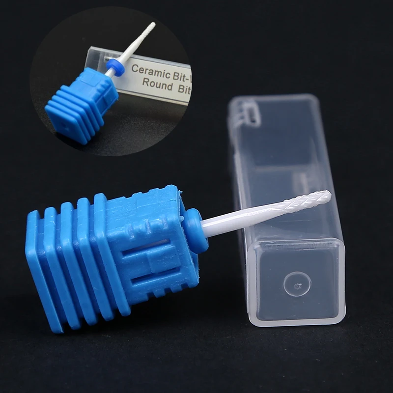 

2 PCS / Lots Milling Cutter Ceramic Nail Drill Bits Electric Nail Milling Cutter for Manicure tools