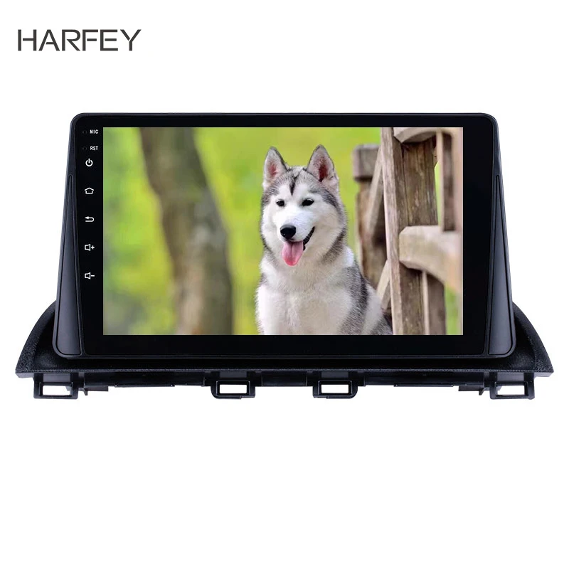 Harfey Android 8 1 радио gps-навигатор автомобильный стерео 9 &quotдля Mazda 3 Axela 2014 2015 с Bluetooth 3g