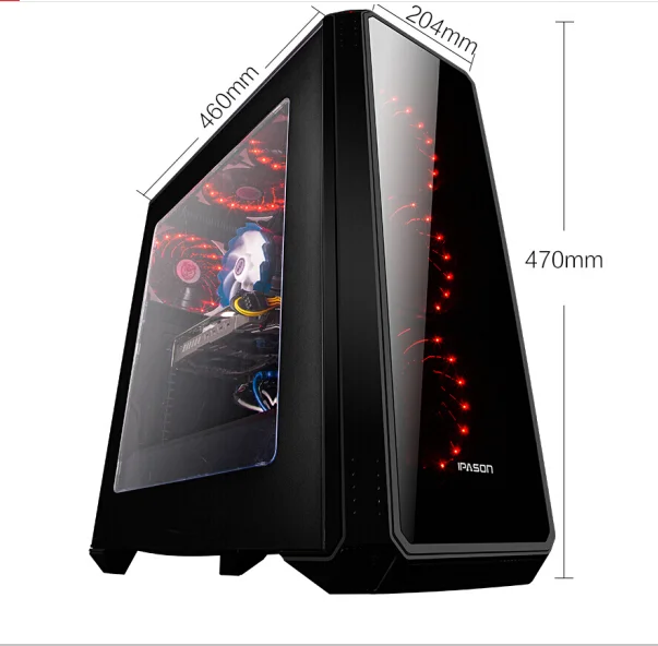 IPASON игровой настольный компьютер P88 AMD 8-ядерный R7 2700/RTX2060 6G/8G DDR4/240G SSD охлаждающий узел для воды компьютерный игровой ПК