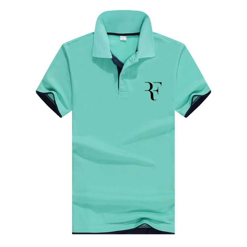 

2018 New roger federer Arrival Hot Sale Polo Shirts Men Spring Summer 13 Colors Fashion Casual Short Sleeve