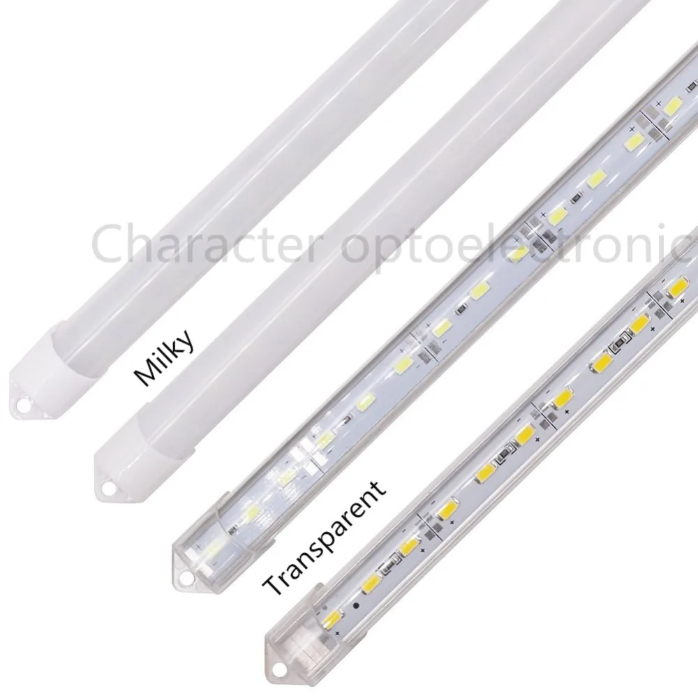 5 шт. 50 см DC12V SMD 5630/5730 светодиодный жесткой Светодиодные ленты бар Light + pc чехол светодиодный бар света (теплый белый/холодный белый)