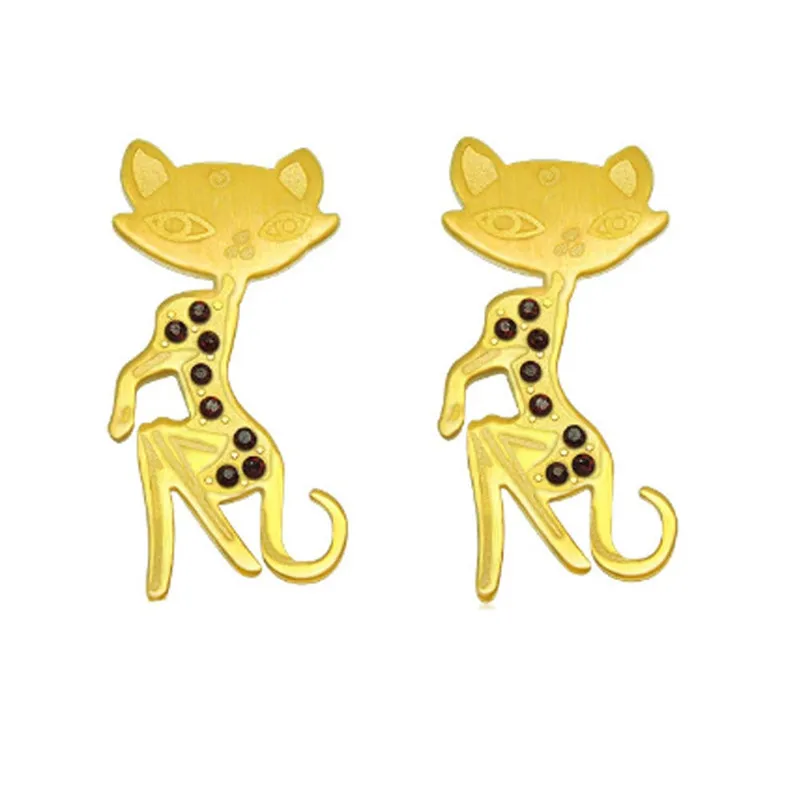 

Fox Earring Gold-color Animal Jewelry Cubic Zircon Female Fashion Cloth Accessories
