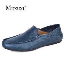 High quality Men Casual Shoes 2018 Fashion Men Shoes Leather Loafers Moccasins Slip On Men’s Flats Loafers Male comfortable Shoe