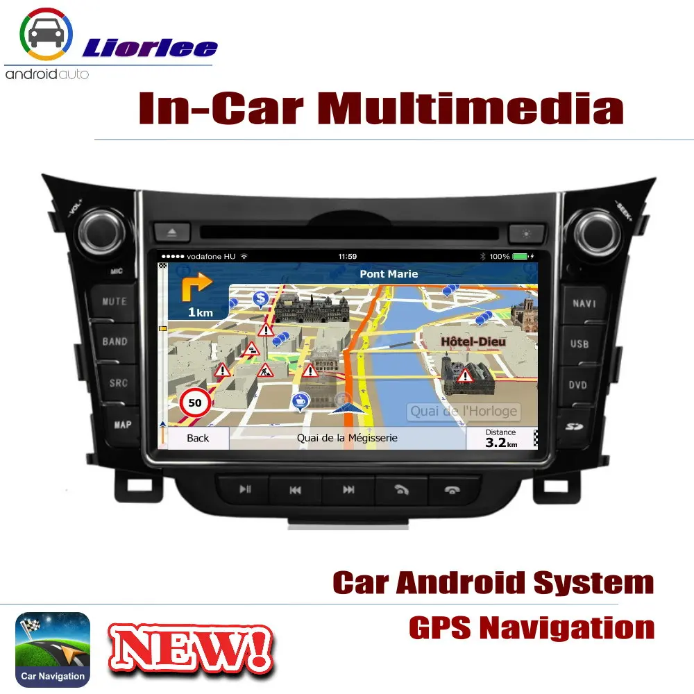 Top Car DVD Player For Hyundai i30 (GD) 2012~2017 IPS LCD Screen GPS Navigation Android System Radio Audio Video Stereo 3