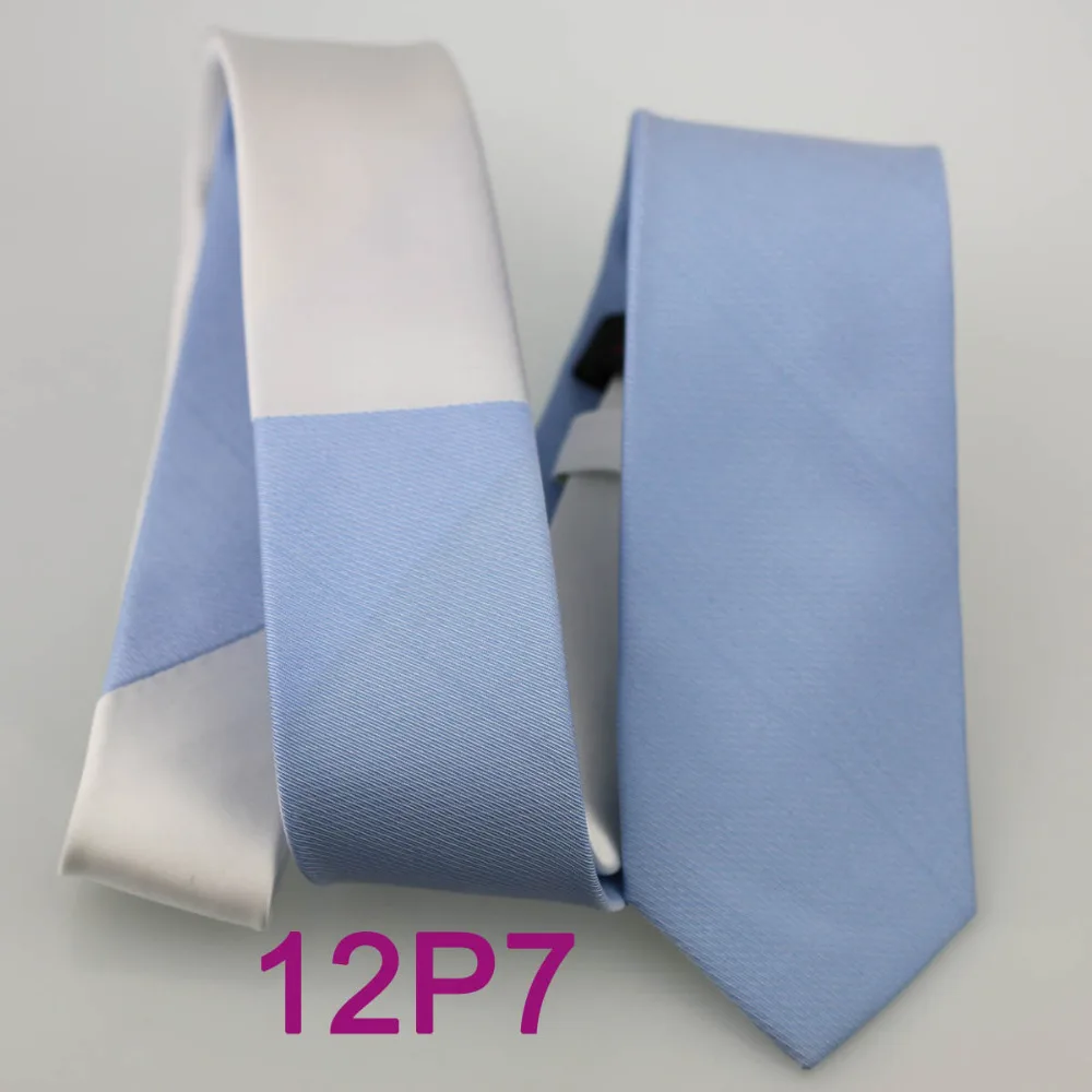 YIBEI coahella ties мужской обтягивающий галстук белый Узел контрастный детский синий двухцветный галстук тканый тонкий узкий галстук модный галстук для мужчин