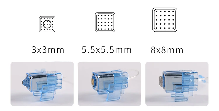 Nanômetro Radiofrequência Olho Rosto Corpo Foto Mesoterapia Agulhas Mesogun Pinhead Vanádio Titânio Theray Injector Cartucho - 6 Utensílios de cuidado facial