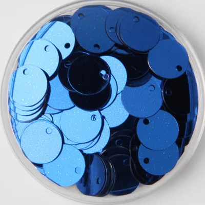 Новая ПВХ Плоская Круглая свободная тесьма с пайетками для шитья поделок DIY аксессуары для одежды Lentejuelas Para Coser - Цвет: Dark Blue