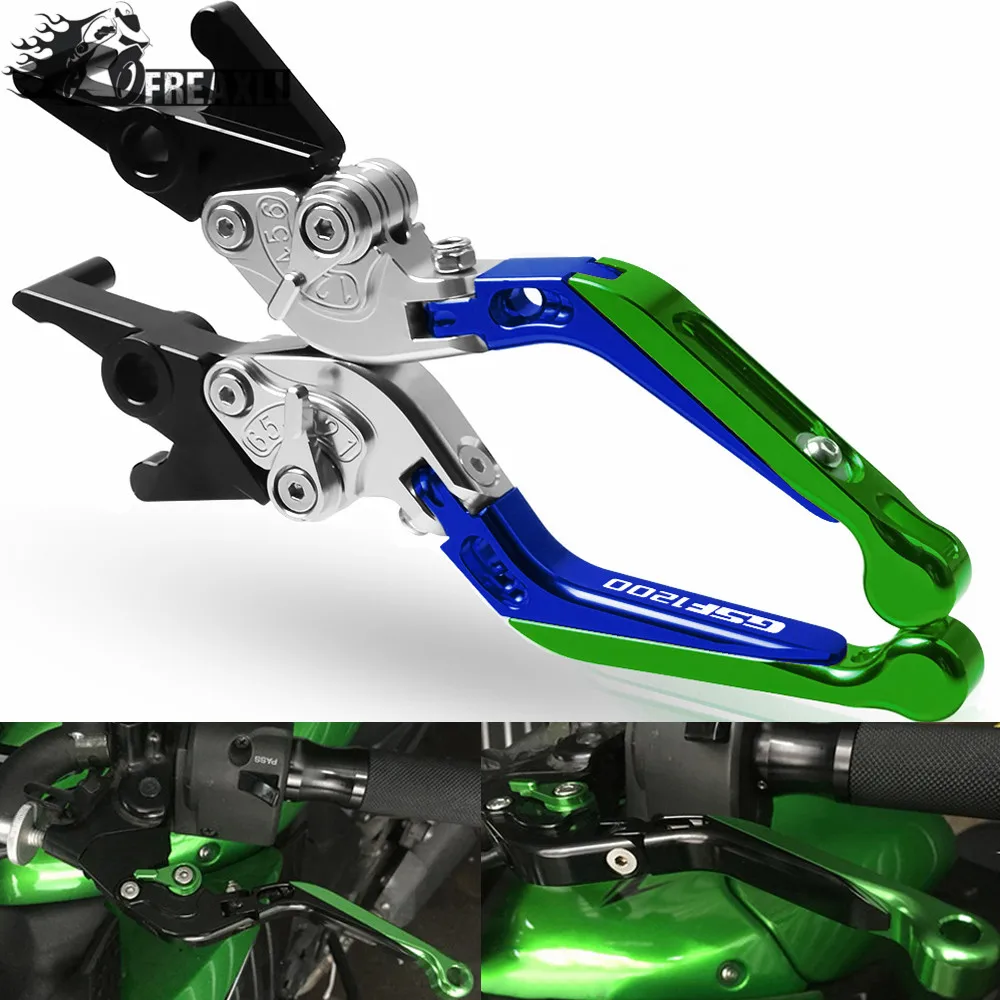 Motorcycle Adjustable Extendable Folding Aluminum Brake Clutch Levers Handle Grips For Suzuki GSF1200 Bandit 1996-2000 2001-2006 |