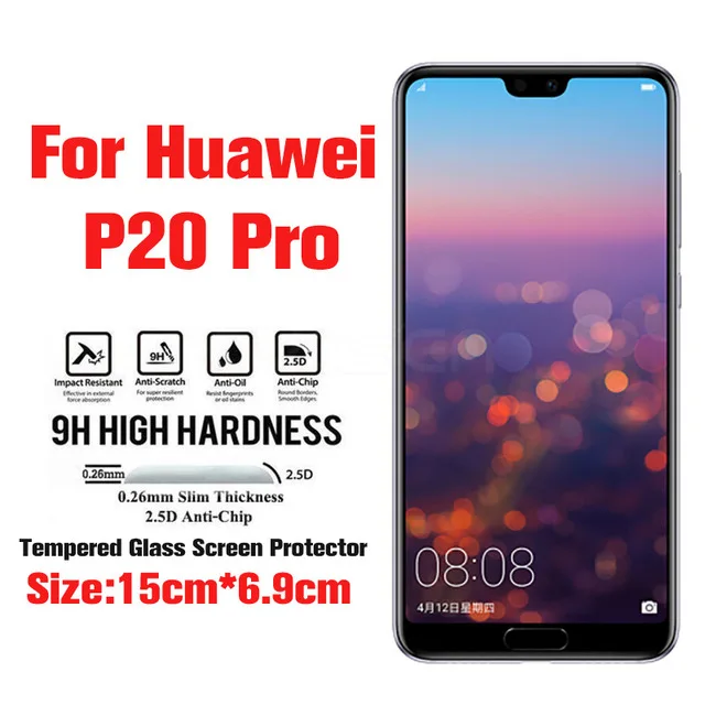 200 шт 9D полное покрытие из закаленного стекла для huawei P Smart Plus Y5 Y6 Y9 P20 Pro Honor 10 - Цвет: P20 pro