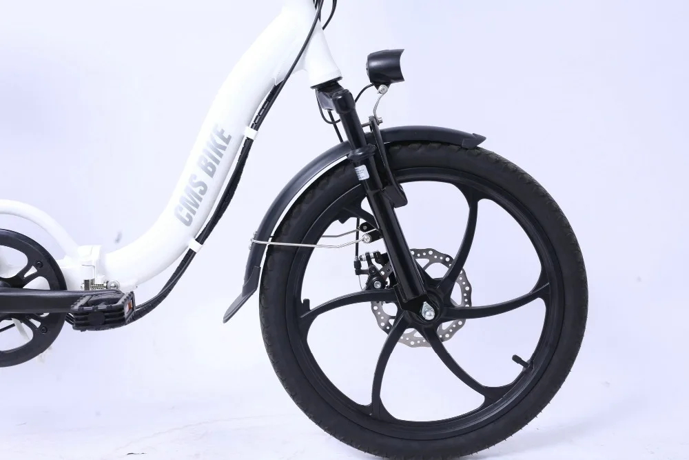 Flash Deal 20inch folding electric bike with display and suspension electric bicycle with pedal+lithium battery for two person disc brake 13