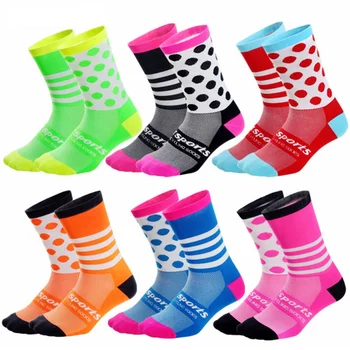 

Sport Crew Socks Candy Colorful Unisex Breathable Crew Socks High Elastic Men And Women Sport Socks
