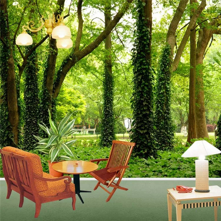 

FOREST & WOODS Photo wallpaper Natural Landscape Wall Mural Large Wallpaper Interior Art Decor Bedroom Sofa background wall