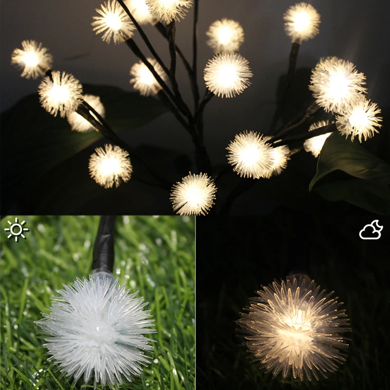 Günstige Solar Baum Licht 20 LEDs Garten Licht Outdoor Landschaft Rasen Lampe Wasserdicht Warmweiß Led Solar Lampe Für Terrasse Weihnachten baum