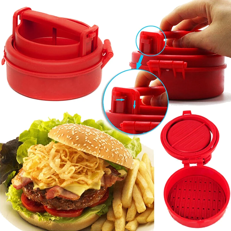

1set Manual Hamburger Forms Press Burger Patties Maker Chef Cutlets Hamburger Mold Grill Kitchen Tools Gadgets
