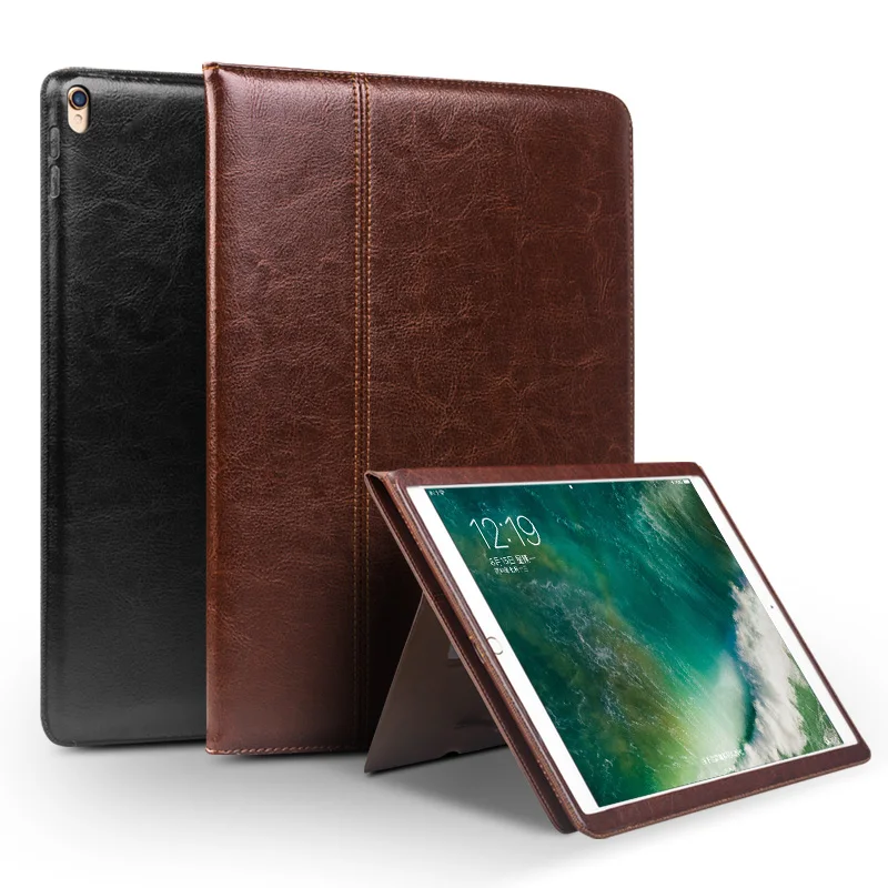 Чехол QIALINO из натуральной кожи для iPad Pro 10 5 дюйма Ультратонкий флип чехол с модным
