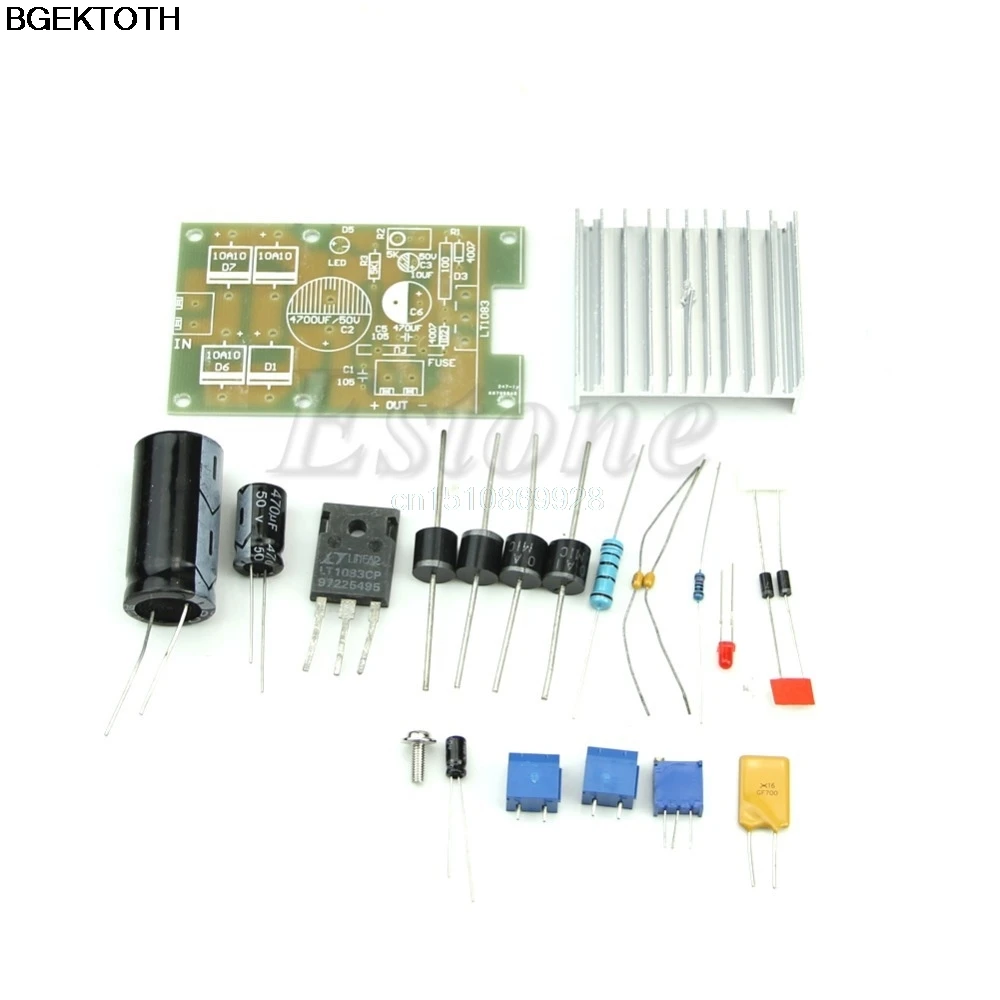 

LT1083 Adjustable Regulated Power Supply Module Parts and Components DIY Kit
