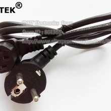 NCHTEK EU PDU UPS шнур питания переменного тока, Европейский 3Pin штекер для IEC 320 C13 угловой Кабель-адаптер питания для настенного монтажа ТВ