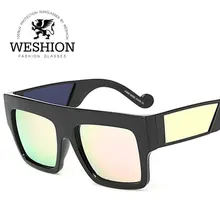Hombre Mujer Gafas de Sol Mujer Gafas de Sol de Mujer de Marca 2017 calle Neff Abordarlo Oculos Recubrimiento Gafas de Espejo Lente de Gradiente