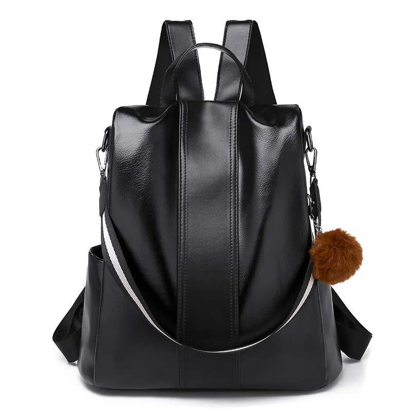 Классический женский рюкзак, Модный корейский Повседневный женский рюкзак из искусственной кожи, школьный рюкзак через плечо