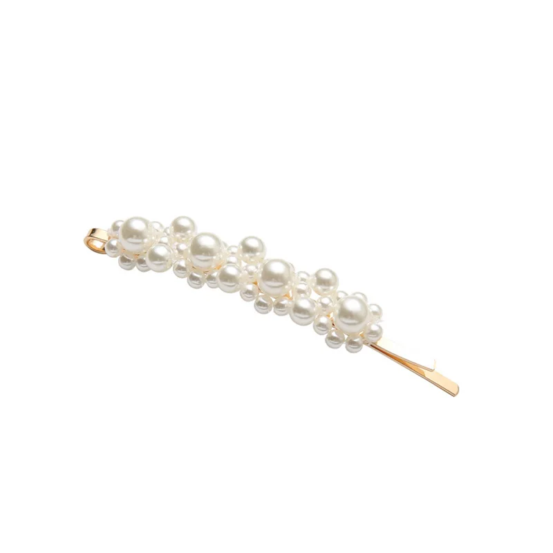 

Korean Fashion Jewelry Ladies Chic Simulated Pearl Hair Pins For Bride Wedding Vintage Hair Clip Barrettes Women's Accessories