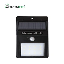 12 Светодиодный Солнечный садовый настенный фонарь Водонепроницаемый Солнечный датчик движения лампа свет уличное охранное освещение светодиодный Солнечный настенный светильник