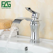 Bathroom waterfall faucet. Brass Made Chrome surface one handle Deck Mounted Waterfall tap. Basin sink mixer Torneira Banheiro bathroom tall washbasin faucet chrome antique brass and oil rubbed bronze faucets waterfall sink tap torneira banheiro