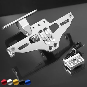 

Universel Adjustable Motorcycle Pit Sport Bike License Plate Bracket For xmax msx125 ducati 696 support de plaque motocycle
