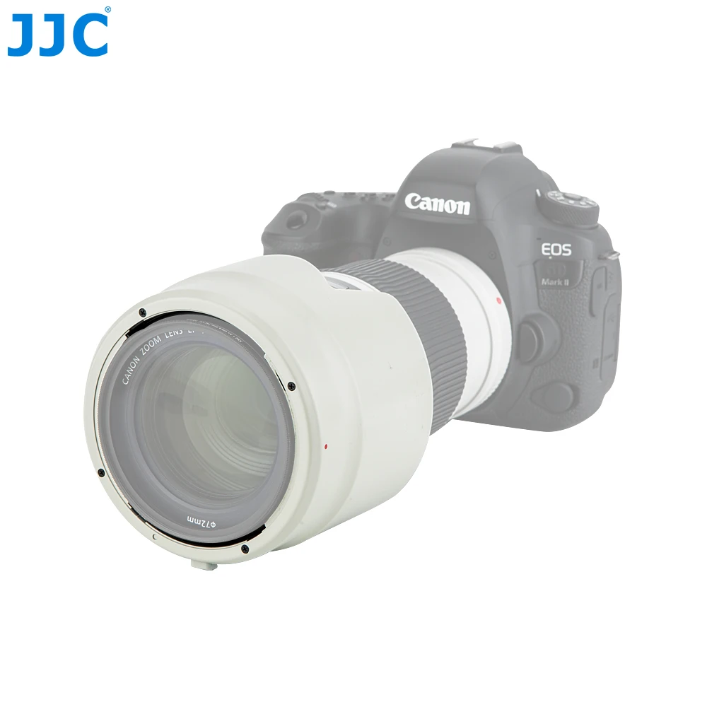 JJC LH-78B белая бленда для объектива Canon EF 70-200 мм f/4L IS II USM заменяет ET-78B позволяет поставить 72 мм фильтр и крышку объектива