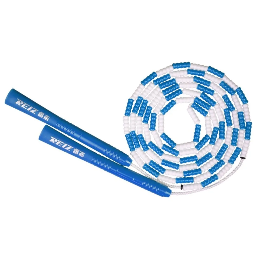 Дети Мягкая Пластик бисером сегментоядерных Скакалка ABS ручкой расчесывания для поддержания формы тренировки