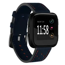 CARPRIE роскошный кожаный ремешок браслет ремешок для Fitbit Versa 180321 Прямая