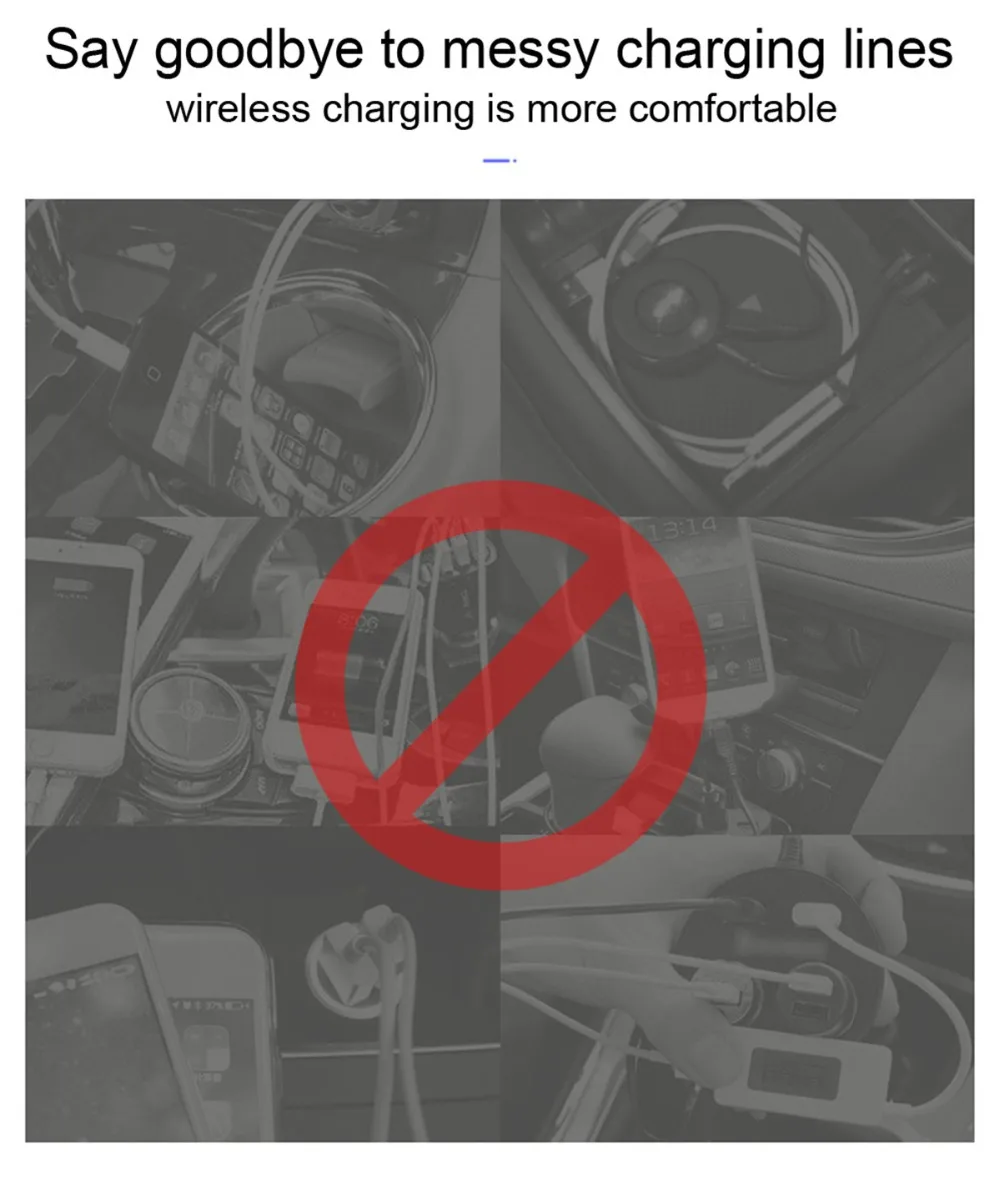 Excellent QI car wireless charger for Ford Range Rover Sport 2014 - 2017 Intelligent Fast Wireless Charging Car Phone Holder for iphone 3