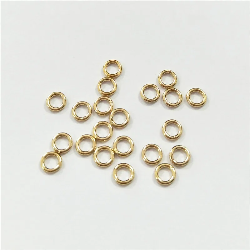 

Fashion Light Yellow Gold Color Jump Ring Closing Ring For Charms High Quality Jewelry Making Accessories 20Pcs/Lot