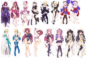 

May update Anime Fate/Grand order FGO Jeanne d'Arc & Tohsaka Rin otaku Dakimakura pillow cover hugging body pillowcase