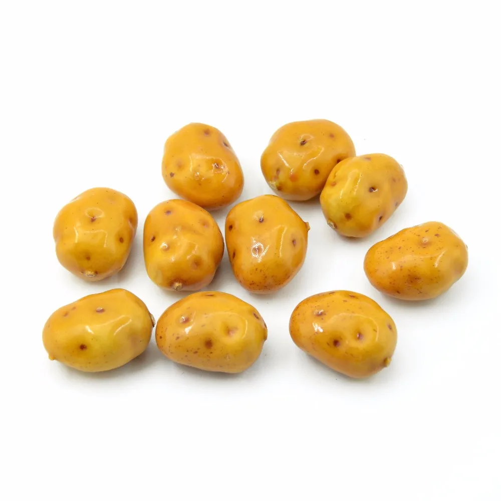 10pcs Mini potato Foam Artificial Fake Fruit Vegetable Home Wedding Decoration Cognitive Toy Props