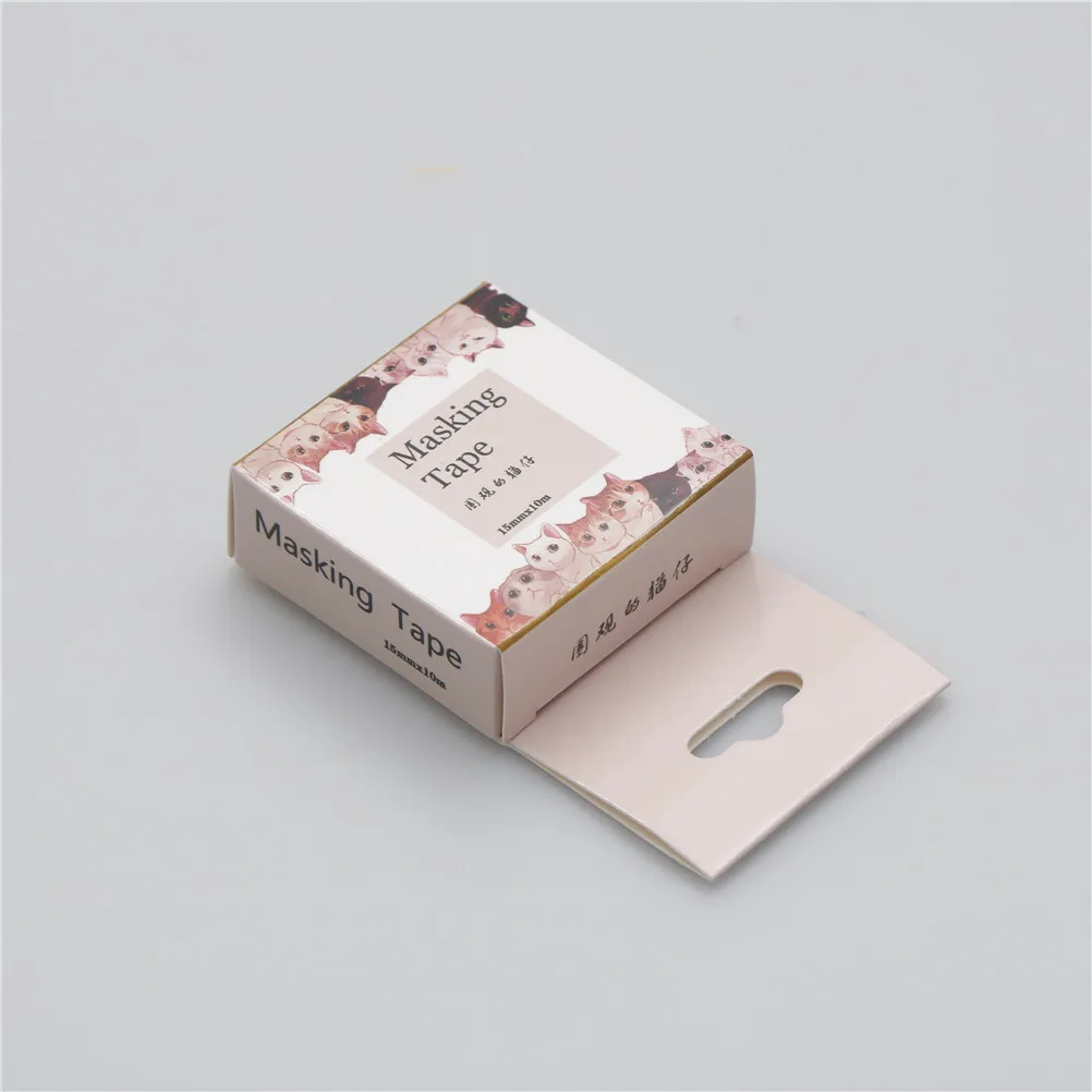1Pc Washi Tape Gatos Curiosos Podem Rasgar Fita Embalada Com Fita De Papel Washi Escolar Fita 10m Fita Adesiva Diy Album