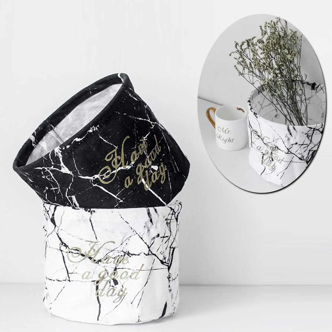 

Desktop Sundries Storage Box Pocket Bag Organizer Container Bedside Wardrobe Closet INS Style Stationery Cosmetic Container Case