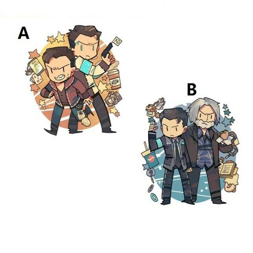 Detroit Become Human Connor Hank Scene Acrylic Figure Keychain Keyring Strap 7cm Costume Props Aliexpress