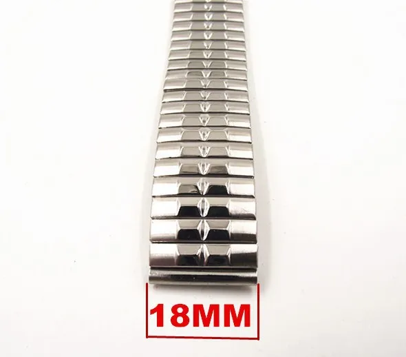 Высокое качество 10 шт./партия 18 мм замок нержавеющая сталь часы с металлическим ремешком ремешок из искусственной кожи