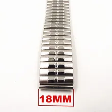 Высокое качество 10 шт./партия 18 мм замок нержавеющая сталь часы с металлическим ремешком ремешок из искусственной кожи