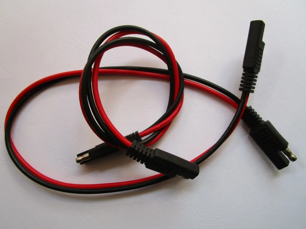 25 Pcs 14AWG SAE to SAE 2 Wire Quick Connect Disconnect Weatherproof