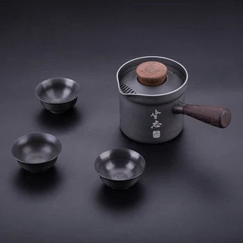 

Alocs Tea Set Kung Fu Tea Set Fair Cup Tea Set A Pot Three Cups Of Tea Separation Cups - Kung Fu