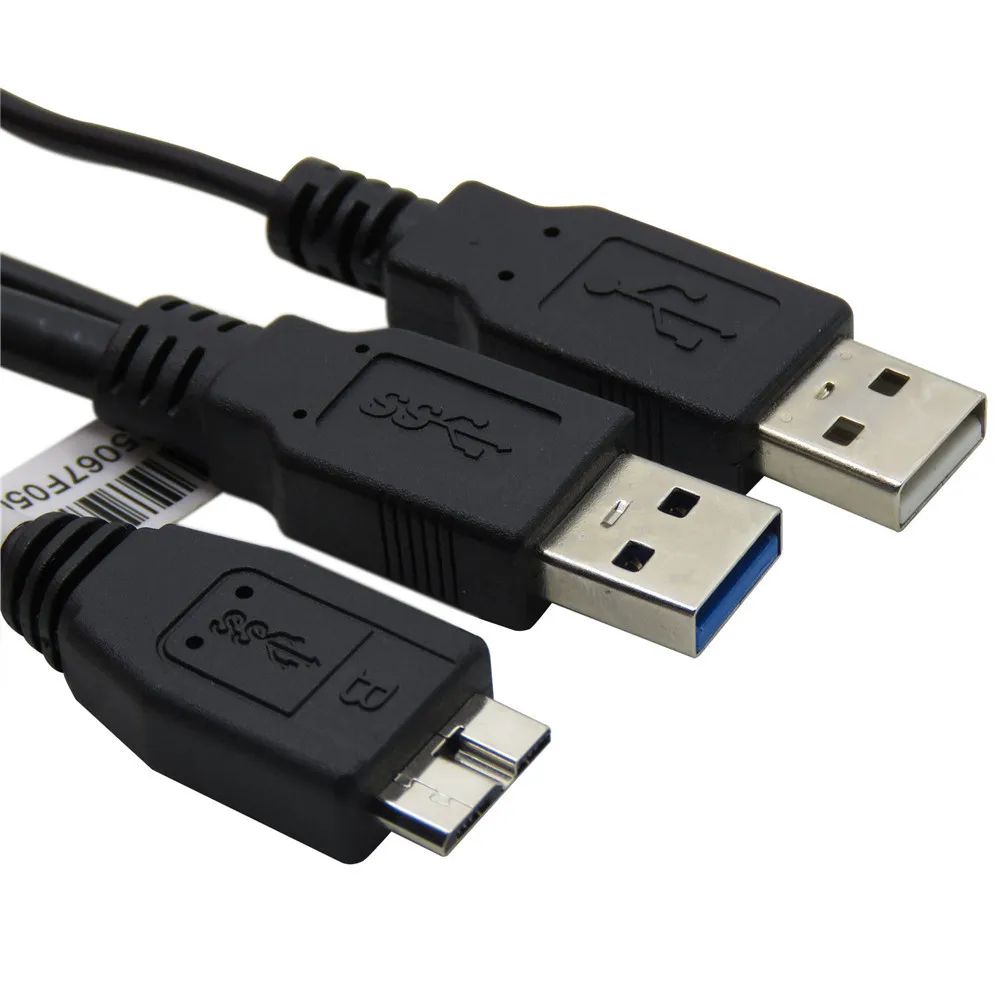 2 шт./лот Два USB3 0 A штекер Micro USB 3 B кабель для мобильного жесткого диска с