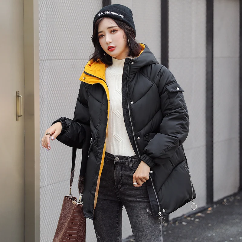 Kopen 2019 Hoodies Parka Mujer Winter Vrouwen Jas Dikke Down Katoen Gewatteerde Capuchon Plus Size 4xl Lange Parka Vrouwen Overjas